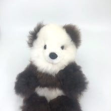 画像をギャラリービューアに読み込む, ベビーアルパカの天然皮革 テディベアぬいぐるみ MS|ペルー職人手仕事・一点もの