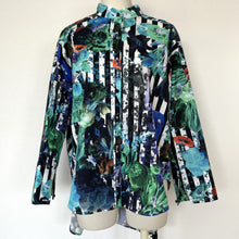 画像をギャラリービューアに読み込む, Manteau shirt E - マントシャツE白黒ストライプ|Merci DIEU(メルシーデュー)