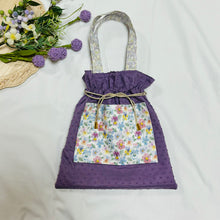 画像をギャラリービューアに読み込む, パッチワーク巾着バッグ(紫)|Nikomatch(ニコマッチ)