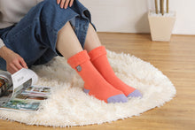 画像をギャラリービューアに読み込む, モコモコルームソックス グレー×オレンジ|maltamarie(マルタマリエ)