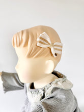 画像をギャラリービューアに読み込む, グリッターストライプ ラメリボン ヘアクリップ|SUNNY RIBBON(サニーリボン)