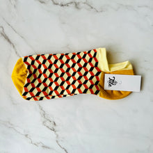 画像をギャラリービューアに読み込む, アズレージョ柄アンクルソックス Cubes|ポルトッカ