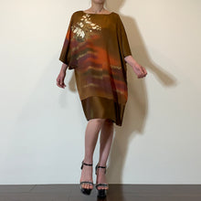 画像をギャラリービューアに読み込む, 着物リメイク ケープ袖ワンピース|komomo(コモモ)