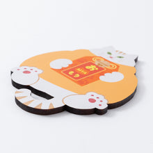 画像をギャラリービューアに読み込む, 猫雑貨・木製プレート&コースター【ねこまみれ 推し色 オレンジ】|Ten&O Art+Craft(テンアンドオー アートクラフト)