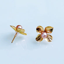画像をギャラリービューアに読み込む, 【色が選べる】2way淡水パールフラワーピアス|SAKURA jewelry(サクラジュエリー)