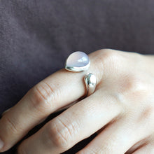 画像をギャラリービューアに読み込む, ペアシェイプ天然石のフォークリング|poonys(プーニーズ)