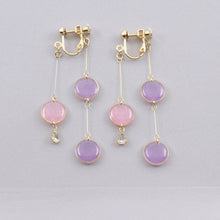 画像をギャラリービューアに読み込む, 美濃和紙のイヤリング/ピアス・前後で揺れるドット|マッチュルーム