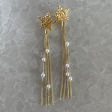 画像をギャラリービューアに読み込む, スター×パールタッセルピアス|Novedad.(ノベダ)