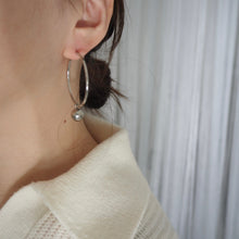 画像をギャラリービューアに読み込む, Big hoop piece silver ピアス イヤリング | LUNACHIC(ルナシック)
