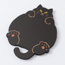 画像をギャラリービューアに読み込む, 猫雑貨・木製プレート&コースター【ねこまみれ 腹見せのあにゃん】|Ten&O