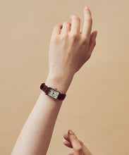 画像をギャラリービューアに読み込む, TSUKI 朧月 / SQUARE ROSE GOLD BROWN LEATHER|MATOW(マトウ)