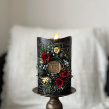 画像をギャラリービューアに読み込む, プレミアムフラワーアートキャンドル オーバルエンブレムB|ciel bleu(シエルブルー)