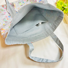 画像をギャラリービューアに読み込む, ウェーブタックトートバッグ(グレー・犬)|Nikomatch(ニコマッチ)