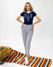 画像をギャラリービューアに読み込む, 刺繍入りTシャツ|Ukrainian Embroidery Wear ”Mavka”(ウクライナシシュウノアパレル マウカ)