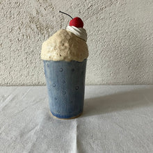 画像をギャラリービューアに読み込む, ブルーのクリームソーダ 花瓶 ペン立て|とうげい hanaga(トウゲイ ハナガ)