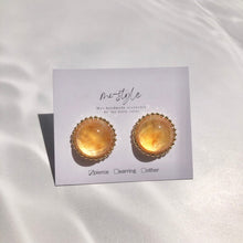 画像をギャラリービューアに読み込む, semicircleオレンジピアス/イヤリング|mi-style(ミースタイル)