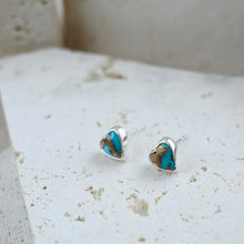 画像をギャラリービューアに読み込む, Blue copper turquoise heart pierce|MARIA JEWELRY(マリアジュエリー)