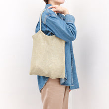 画像をギャラリービューアに読み込む, ラメ糸編みトートバッグ|cache-cache(カシュカシュ)