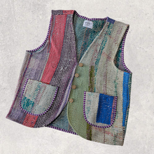 画像をギャラリービューアに読み込む, vintage kantha vest #1|ananyaユイイツムニ(アナンヤユイイツムニ)