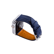 画像をギャラリービューアに読み込む, AppleWatch シェーブルレザーバンド(色:インクブルー)|YUTORI(ユトリ)