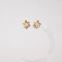 画像をギャラリービューアに読み込む, キラキラリースのイヤリング クリスタルガラス ゴールド シルバー|BLANCHE NEIGE(ブランシュネージュ)