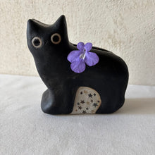 画像をギャラリービューアに読み込む, 星空黒猫花瓶|とうげい hanaga(トウゲイ ハナガ)