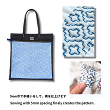 画像をギャラリービューアに読み込む, SASHIKO Square Bag|AYYATOLI JAPANCRAFTS(アヤトリジャパンクラフツ)