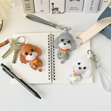 画像をギャラリービューアに読み込む, ハンドメイドレザー製キーホルダーチャーム WANCO・プードル|WOODPEPE(ウードペペ)