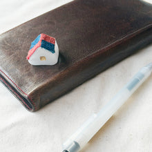 画像をギャラリービューアに読み込む, おかえり|ガラスと草木染め刺繍の小さなオブジェ|misaki kotori glass and thread(ミサキコトリグラスアンドスレッド)