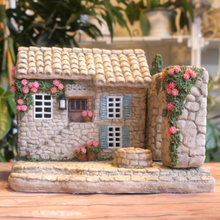 画像をギャラリービューアに読み込む, ソーラーライトのモルタルハウス・プロヴァンスの街並み(アーチ)|plants.garden.paradise(プランツガーデンパラダイス)