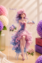 画像をギャラリービューアに読み込む, Floral Princess Hydrangea Melody Dress Up Collage Sticker|nene_hope_heart(ネネホープハート)