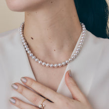 画像をギャラリービューアに読み込む, K18 Adjustable Ring with Akoya Pearl and Diamond_アコヤ真珠/ダイヤフリーサイズリング|Fujikoshi Jewelry(フジコシジュエリー)