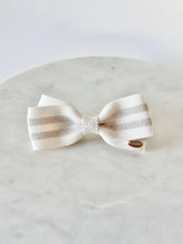 画像をギャラリービューアに読み込む, グリッターストライプ ラメリボン ヘアクリップ|SUNNY RIBBON(サニーリボン)