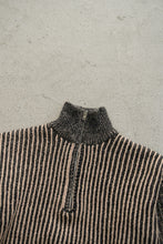 画像をギャラリービューアに読み込む, stripe zip Knit|Mistletoe(ミソルト)