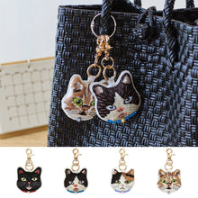 画像をギャラリービューアに読み込む, 猫の刺繡がかわいい パフチャーム|猫とイチオクノホシ(ネコトイチオクノホシ)
