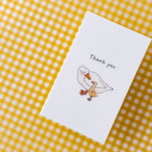 画像をギャラリービューアに読み込む, あひるの親子のサンキューカード 10枚セット|KOERI GALLERY SHOP(コエリギャラリーショップ)