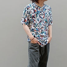 画像をギャラリービューアに読み込む, ユニセックス手捺染幾何花柄Tシャツ|empromo(エンプロモ)
