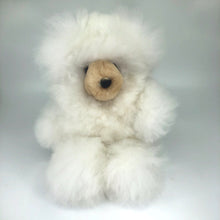 画像をギャラリービューアに読み込む, ベビーアルパカの天然皮革 テディベアぬいぐるみ|ペルー職人手仕事・一点もの
