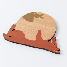 画像をギャラリービューアに読み込む, どうぶつの木製プレート&コースター【かんがるー】|Ten&O