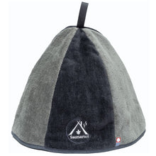 画像をギャラリービューアに読み込む, 今治タオル サウナハット【黒×グレー】