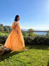 画像をギャラリービューアに読み込む, 上質インドコットン マキシドレス ピーチファズ|MANGALA ARATI(マンガラ アーラティー)