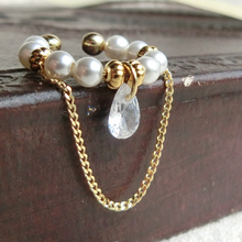 画像をギャラリービューアに読み込む, イヤーカフ イヤカフ パール チェーン ゴールド ジルコニア しずく おしゃれ シンプル プレゼント ギフト|orie(オリエ)