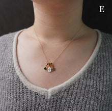 画像をギャラリービューアに読み込む, Three Top Necklace / 14KGF chain|soiesoie(ソワソワ)