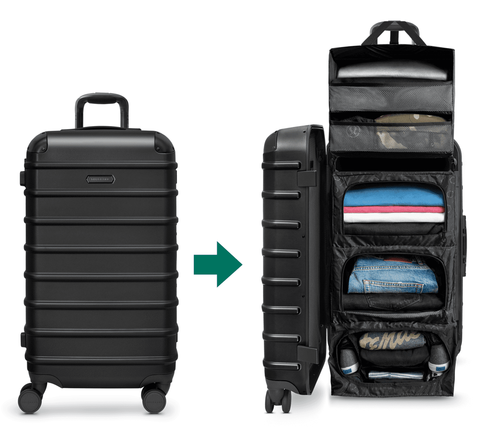Trunk Closet - M (中型60L)時短スーツケース|SOLGAARD(ソルガード Trunk Closet - M (中型60L)時短スーツケース|SOLGAARD(ソルガード