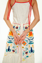 画像をギャラリービューアに読み込む, 紐付き刺繍入りワンピース|Ukrainian Embroidery Wear ”Mavka”(ウクライナシシュウノアパレル マウカ)