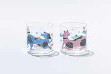 画像をギャラリービューアに読み込む, 犬とおめざめ ミルクグラス|Plaiaden(プレイアーデン)
