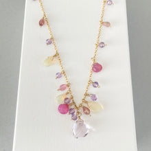 画像をギャラリービューアに読み込む, ピンクアメジストのハートのネックレス|Na Lumière (ナ ルミエール)