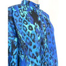 画像をギャラリービューアに読み込む, Manteau shirt leopard blue - マントシャツ レオパード ブルー|Merci DIEU(メルシーデュー)