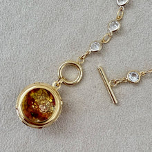 画像をギャラリービューアに読み込む, 【ネックレス】春の光を纏うファイアオパール&クリスタルチェーンのネックレス