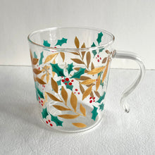 画像をギャラリービューアに読み込む, クリスマスホーリー 耐熱グラス|RYUEN(リュウエン)